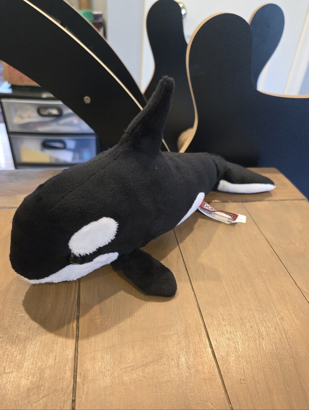 Douglas Stuffed Animal Orca Whale Plush - Black & White